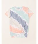 Abercrombie Green_Orange_Multi Tie Dye Knot Front Tee