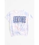 Abercrombie Light Multi Abercrombie Pattern Twist Front Logo Tee