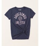Abercrombie Navy Logo Tee