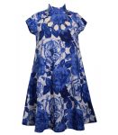 Bonnie Jean Blue _White Floral Wt White Necklace Flowing Dress