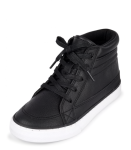Childrens Place Black High Top Sneakers