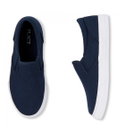 Childrens Place Blue Boys With White Sole Slip-On Sneakers
