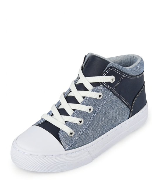 Childrens Place Denim/Blue Mid Top Sneakers