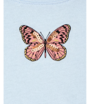 Childrens Place Light Blue Butterfly Tie Front Hi-Low Top
