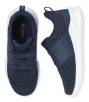 Childrens Place Navy With White Sole Lace Sneakers