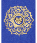 Childrens Place Royal Blue Gold Embroidered Side Tie Top