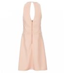 Miss Behave Malory Peach Sleeveless Scuba Fit & Flare Dress