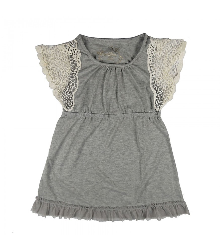 Stardoll Grey Umpire Top With Crochet Sleeve