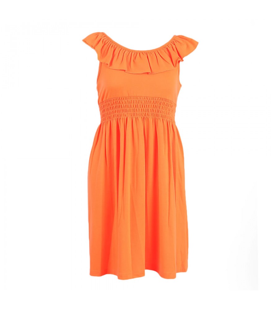 Zunie Neon Orange Knit Dress