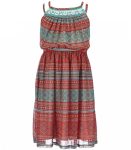 bonnie jean coral beaded spagh maxi dress