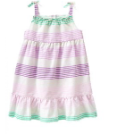 crazy8 white wt lilac stripes sparkle dress