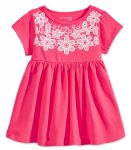 first impression pink:wht lace babydol tunic
