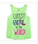okie dokie green lime cutest girl tee